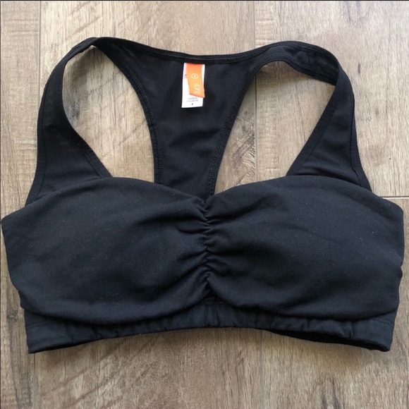 Lucy Tops - GUC Lucy Activewear Black Racerback Sport Bra Small